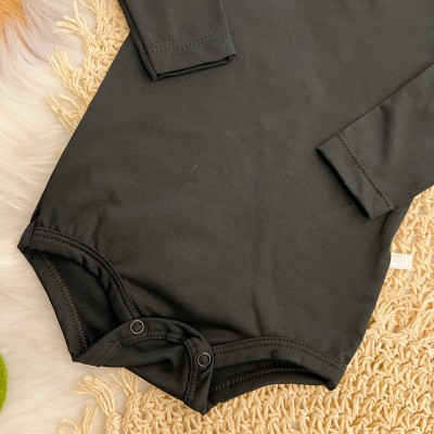 Conj. Body Manga Longa e Calça em Malha Térmica Thermo Dry - Preto